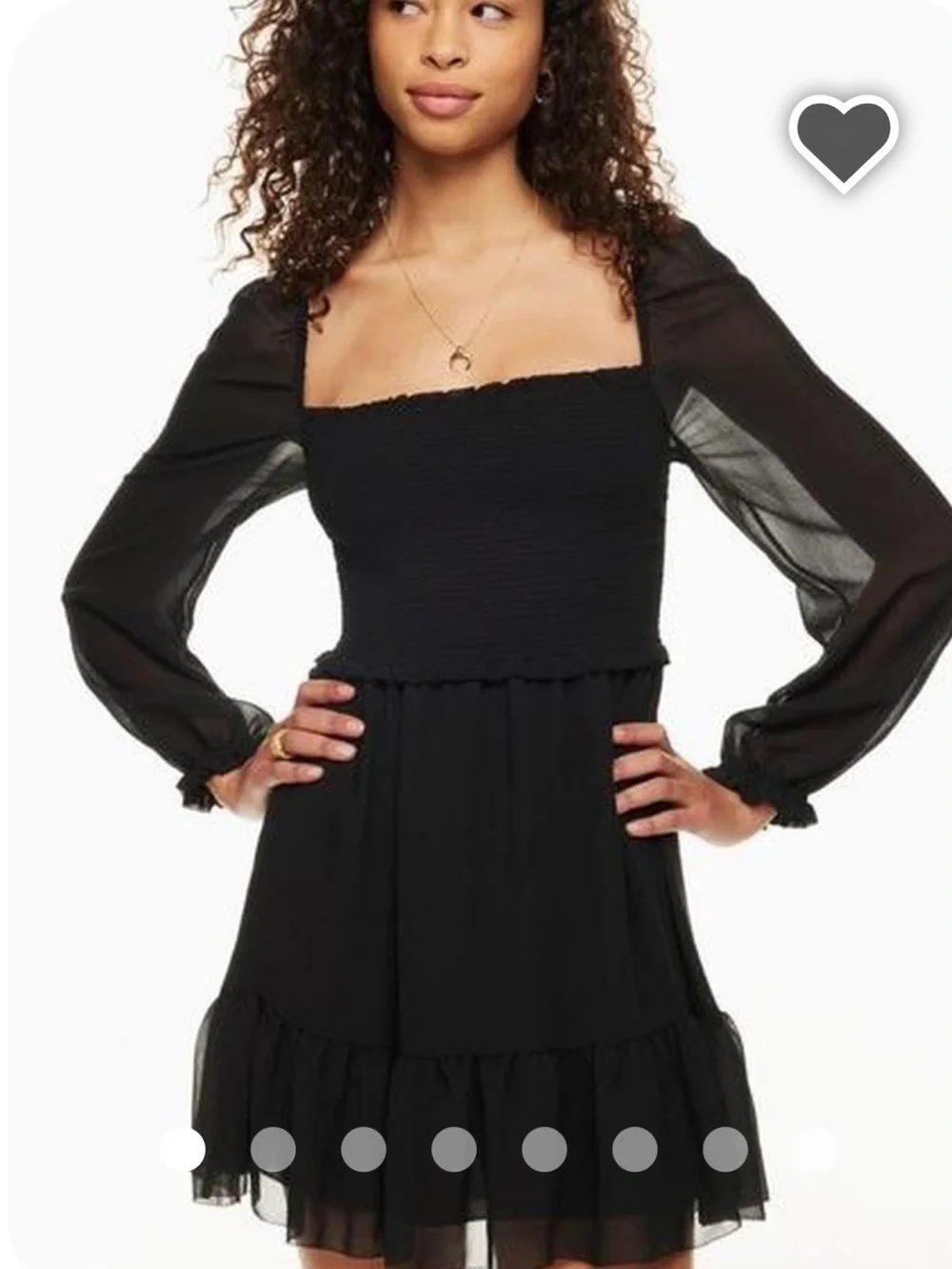 aritzia dresses mini Aritzia | Dresses | Aritzia Wilfred Tempest Smockedchiffon Mini Dress Xl